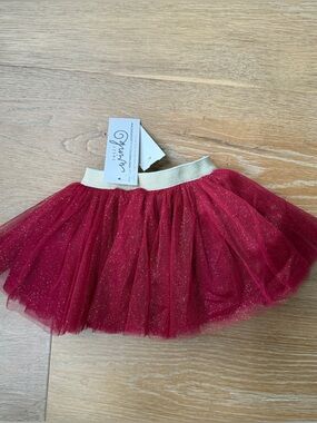 Sweet Wink - Sparkle Burgundy Tulle Skirt (nwt)